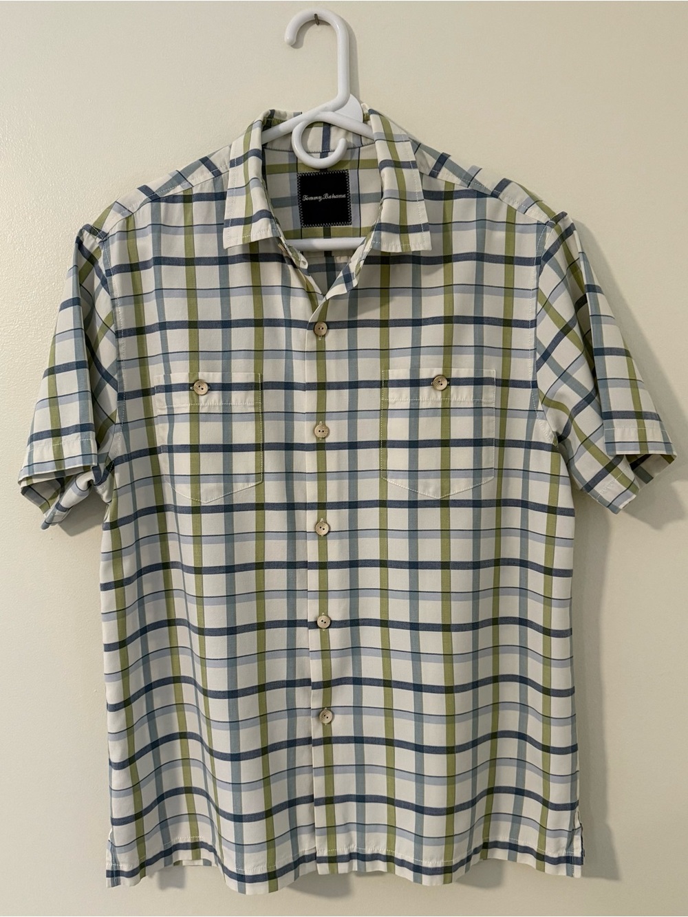 Tommy Bahama Island Zone Silk Blend Camp Shirt Sz M